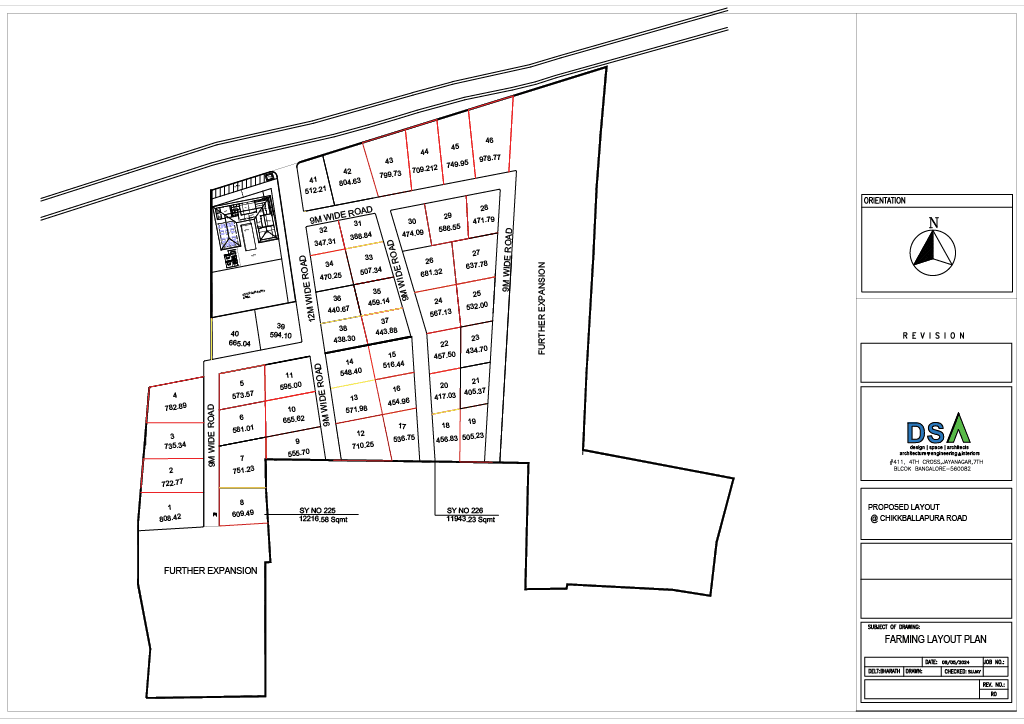 Nandanavana masterplan layout at Chikkballapura